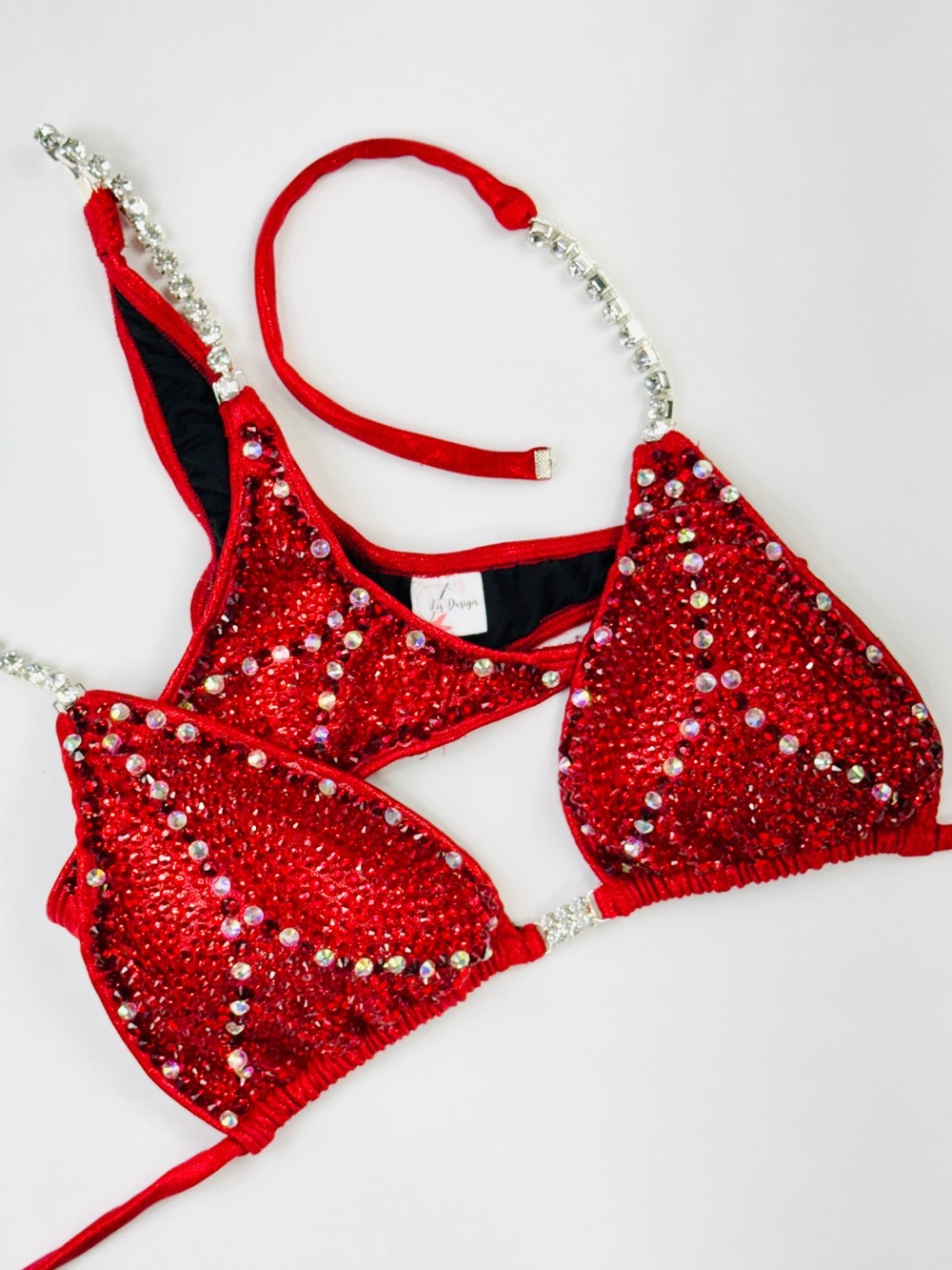 NPC Competition Bikini Fitness Red Size S Cup A-B